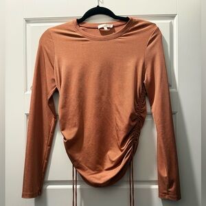 Ruched Long Sleeve Top